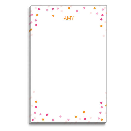 Orange Mix Confetti Notepads